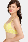 Rosaline Padded Wired 3/4th Coverage T-Shirt Bra - Habanero Gold — thumbnail 3
